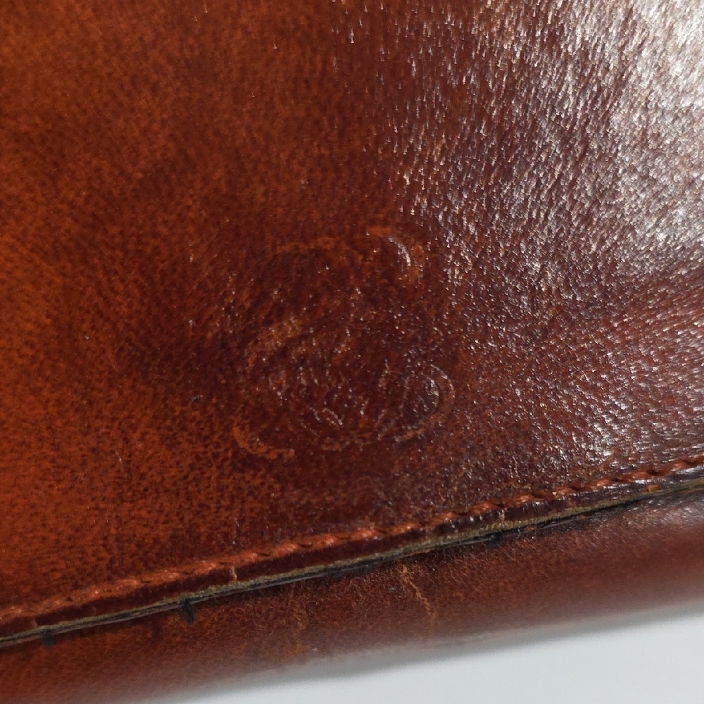 Loewe Madrid Brown Leather Snap Wallet – 7.5 x 3.5-inch Luxury Vintage Wallet - Picture 4 of 16